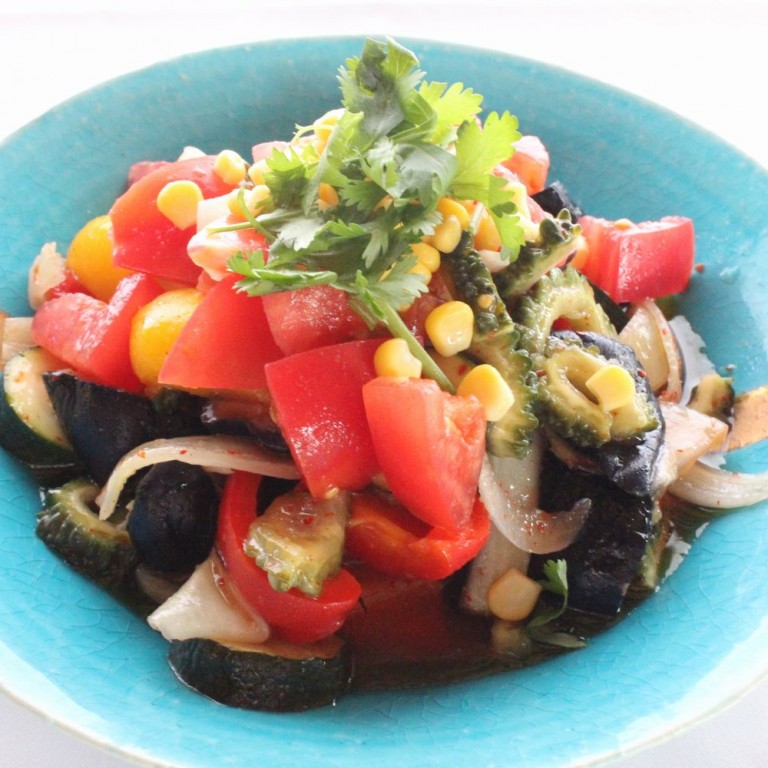 夏野菜のちょっとピリ辛マリネ2